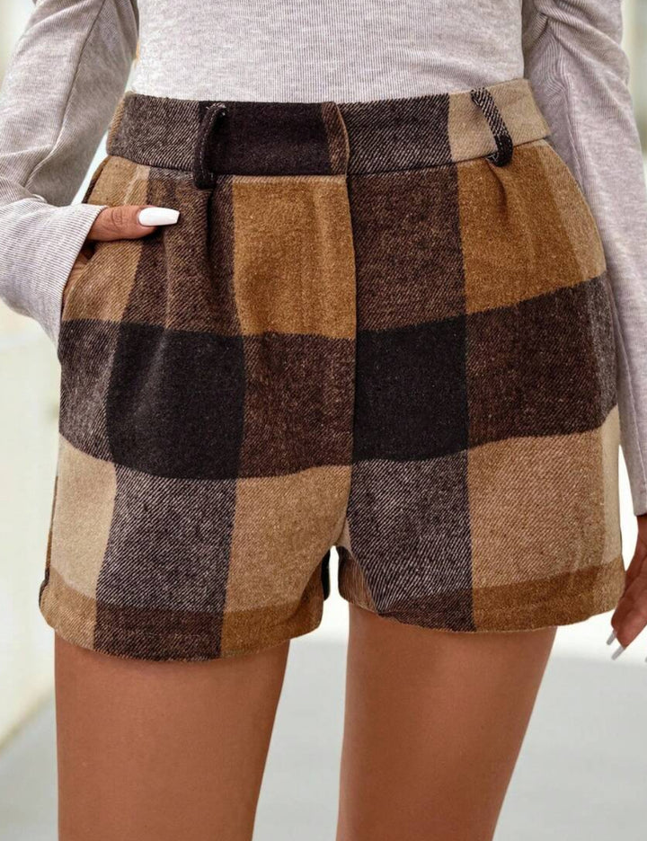 Pantaloni scurți Shein, maro