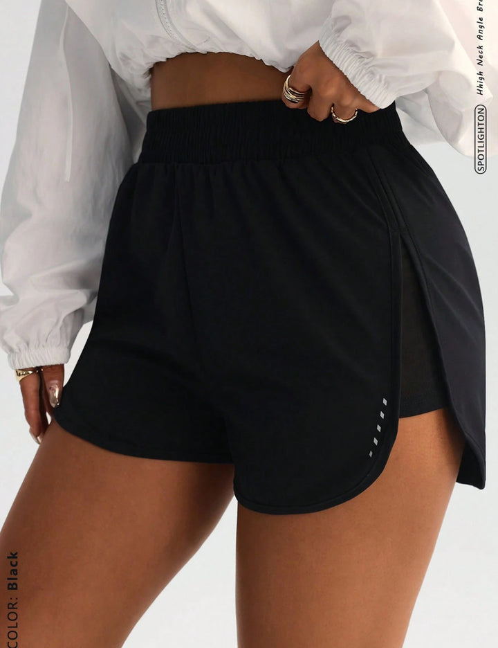 Pantaloni scurți Shein, negru