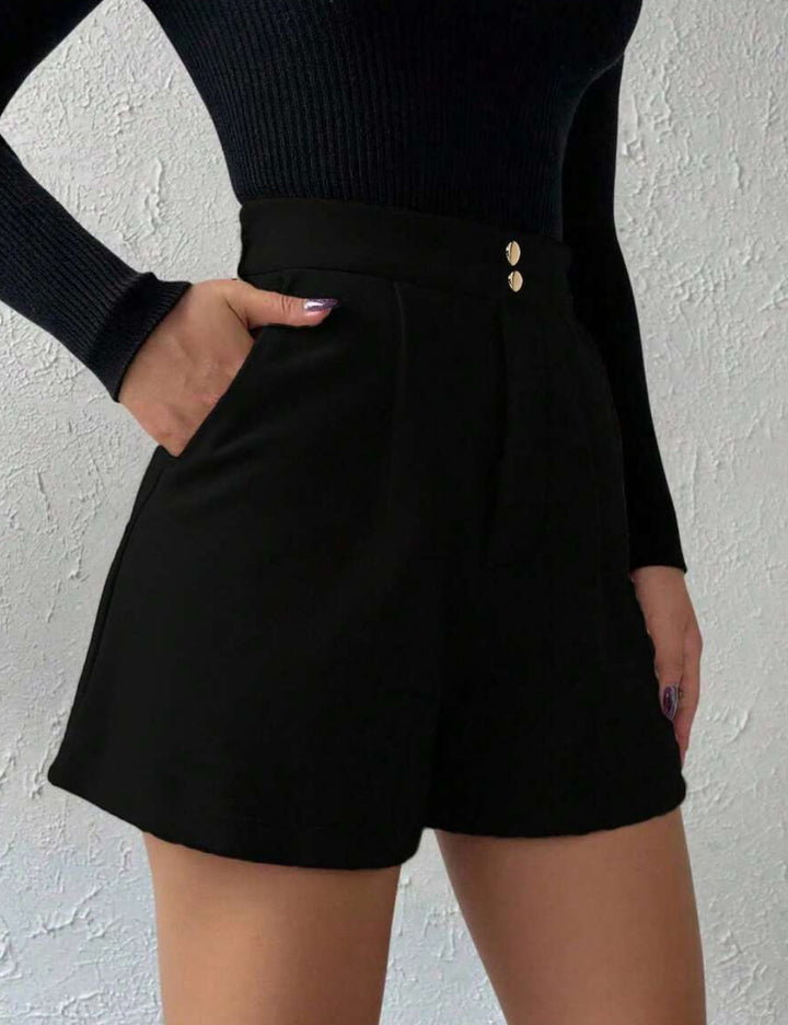 Pantaloni scurți Shein, negru
