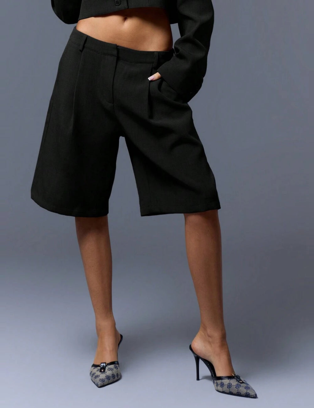 Pantaloni scurți Shein MUSERA, negru