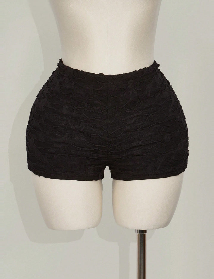 Pantaloni scurți Shein, negru