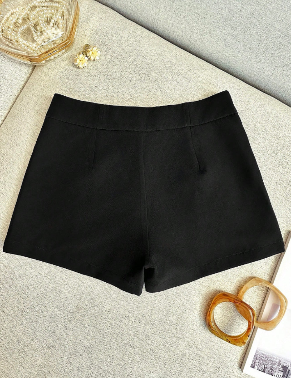 Pantaloni scurți Shein, negru