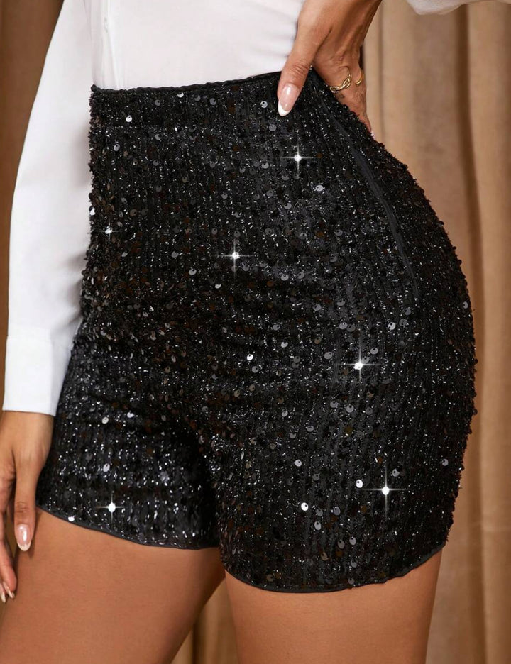Pantaloni scurți Shein, negru