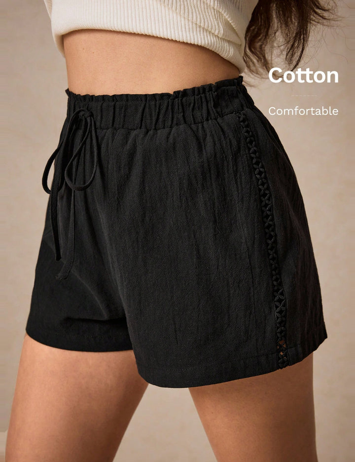 Pantaloni scurți Shein, negru