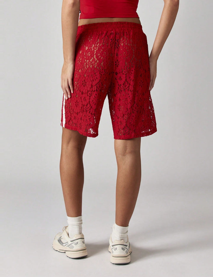 Pantaloni scurți Shein Missguided, roșu