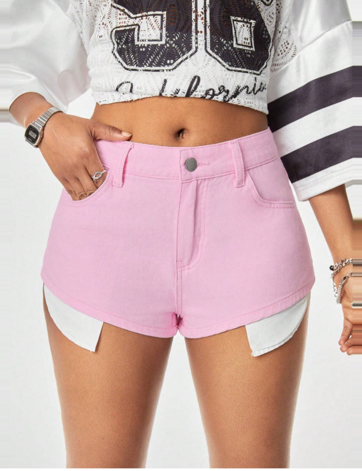 Pantaloni scurți Shein, roz