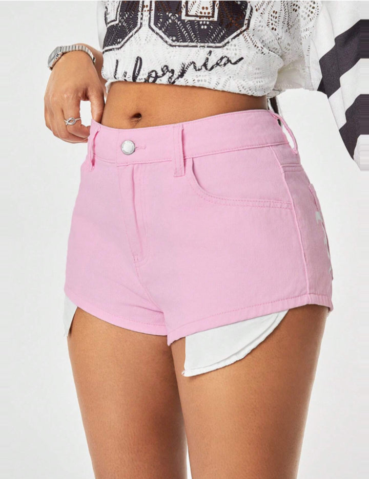 Pantaloni scurți Shein, roz
