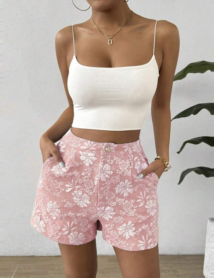 Pantaloni scurți Shein, roz