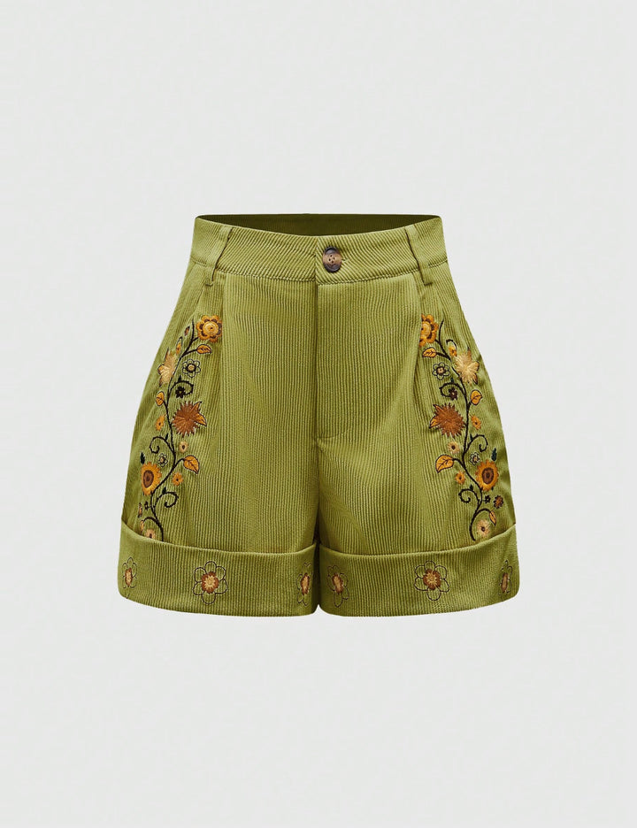 Pantaloni scurți Shein, verde