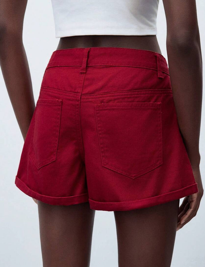 Pantaloni scurți Shein, vișiniu