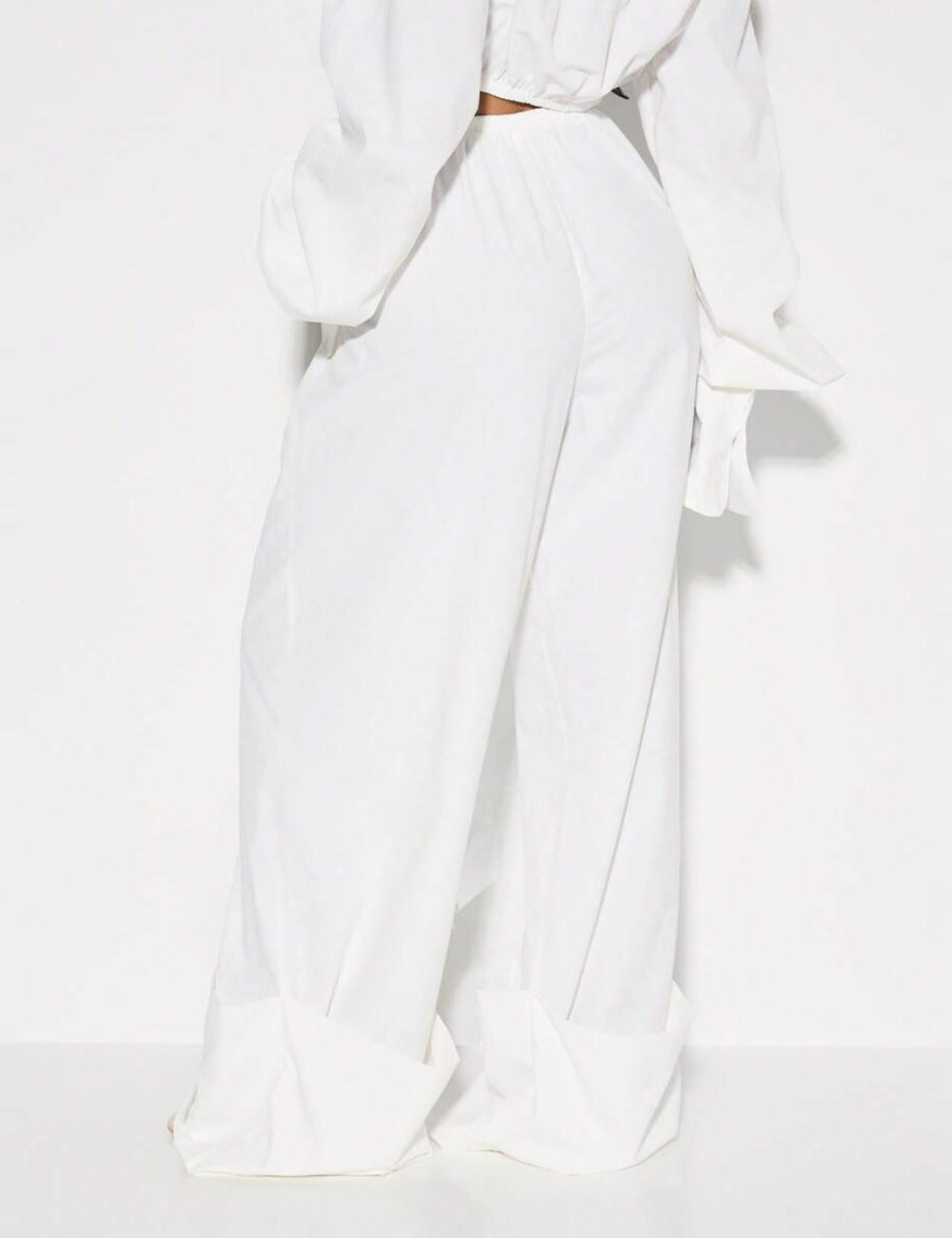Pantaloni Shein, alb