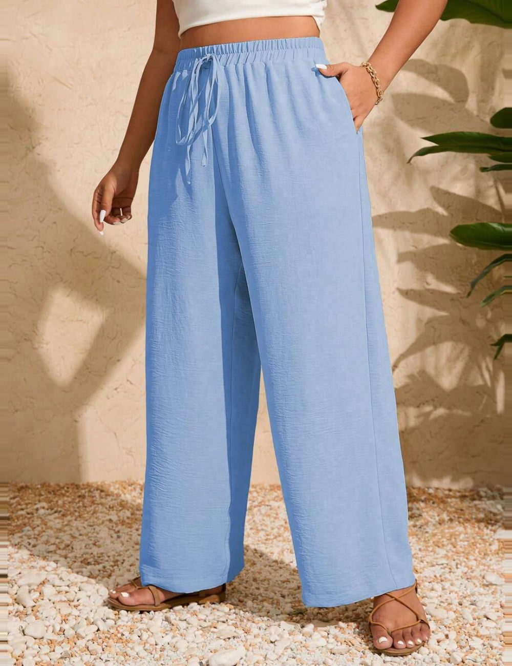 Pantaloni SHEIN, albastru
