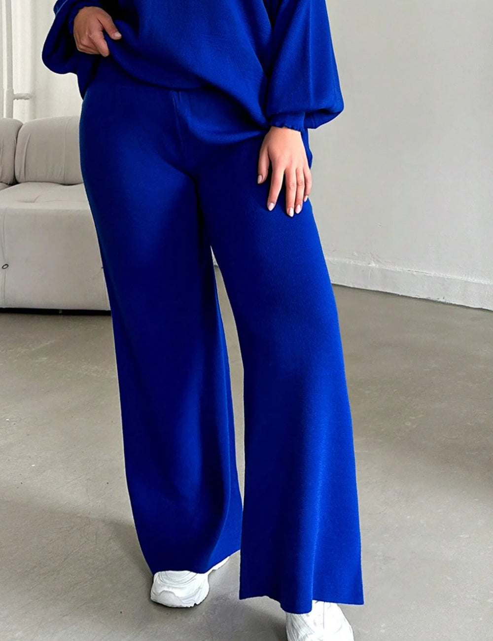 Shein Curve+ nadrág, kék