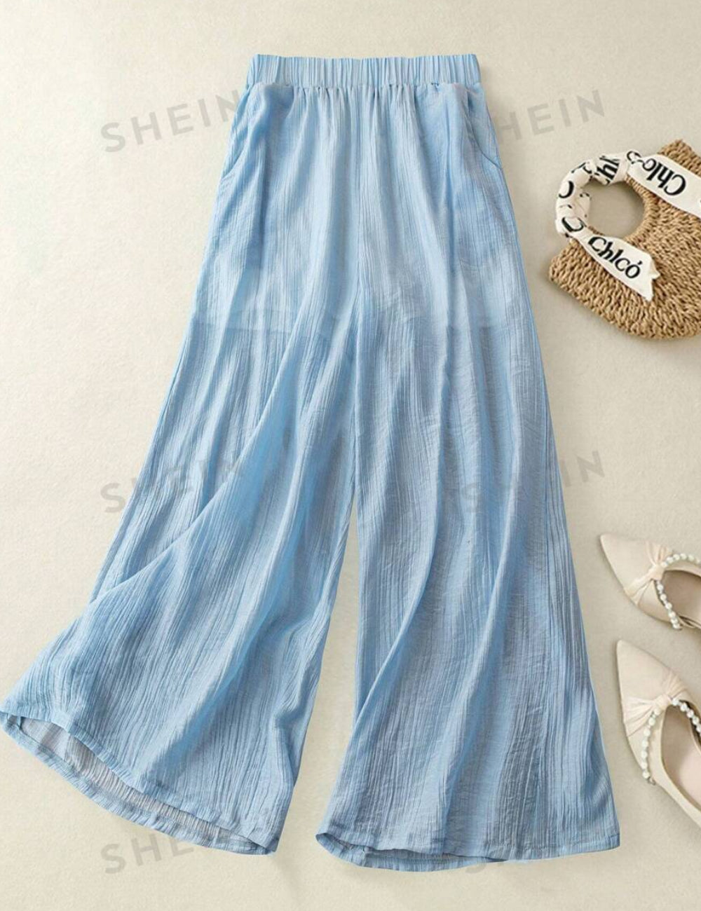Shein Curve+ nadrág, kék