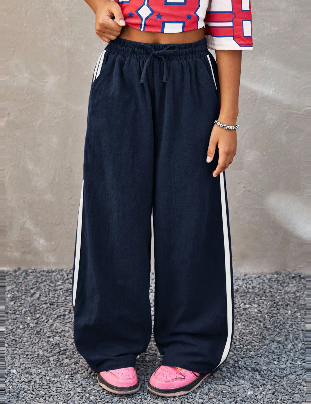 Pantaloni Shein, albastru
