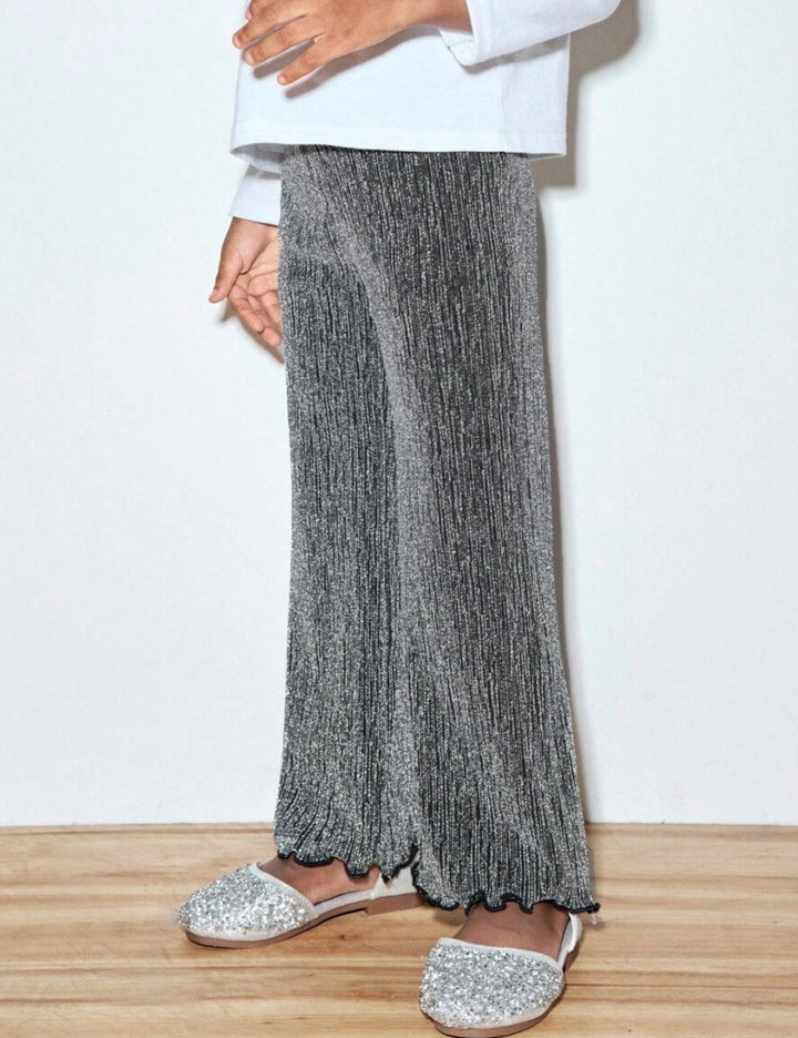 Pantaloni Shein, argintiu