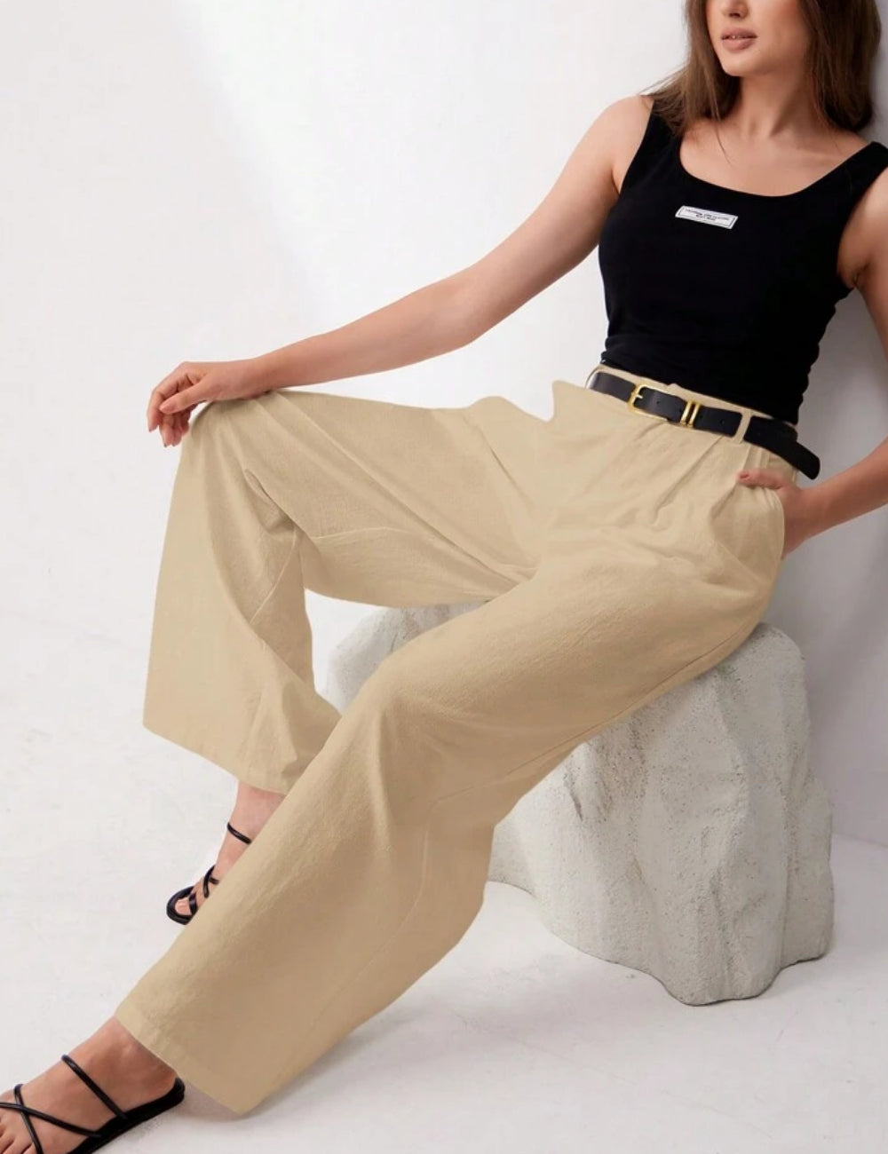 Pantaloni SHEIN, bej