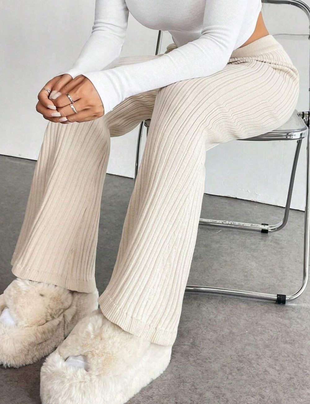 Pantaloni Shein, bej