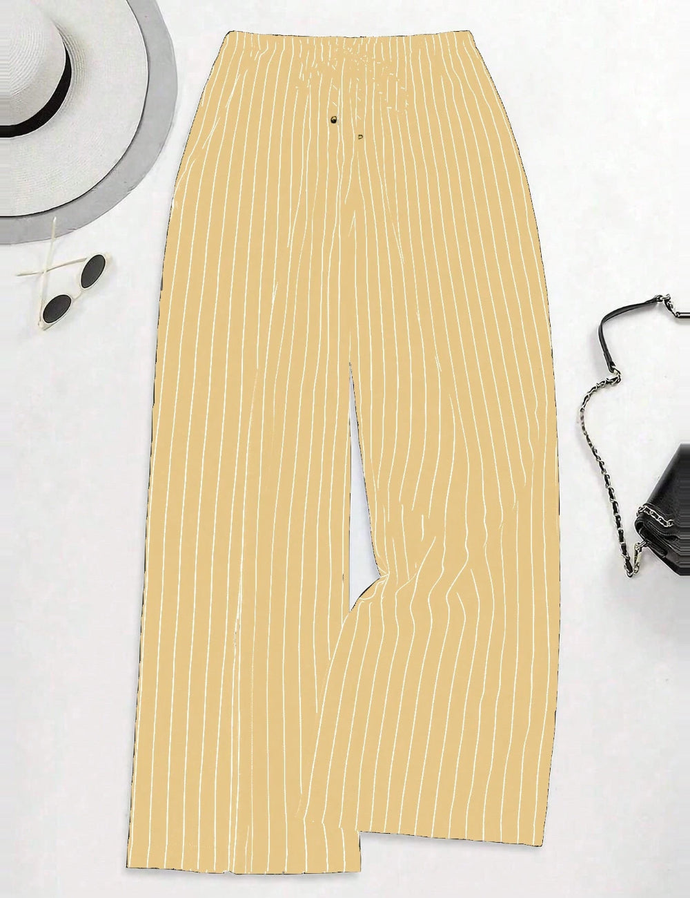 Shein Curve+ nadrág, bézs