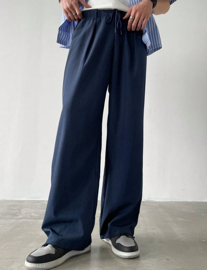 Pantaloni Shein MANFINITY, bleumarin