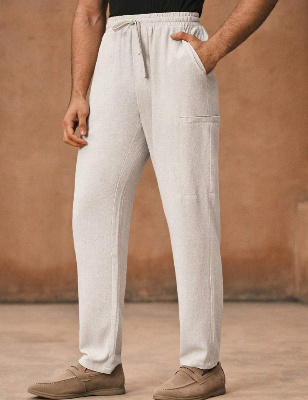 Pantaloni Shein, crem