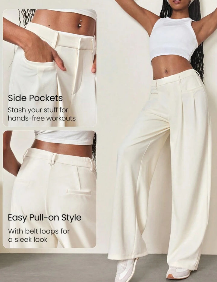 Pantaloni SHEIN, crem