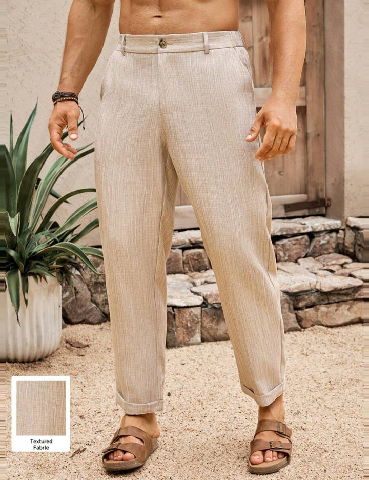 Pantaloni Shein MANFINITY, bej
