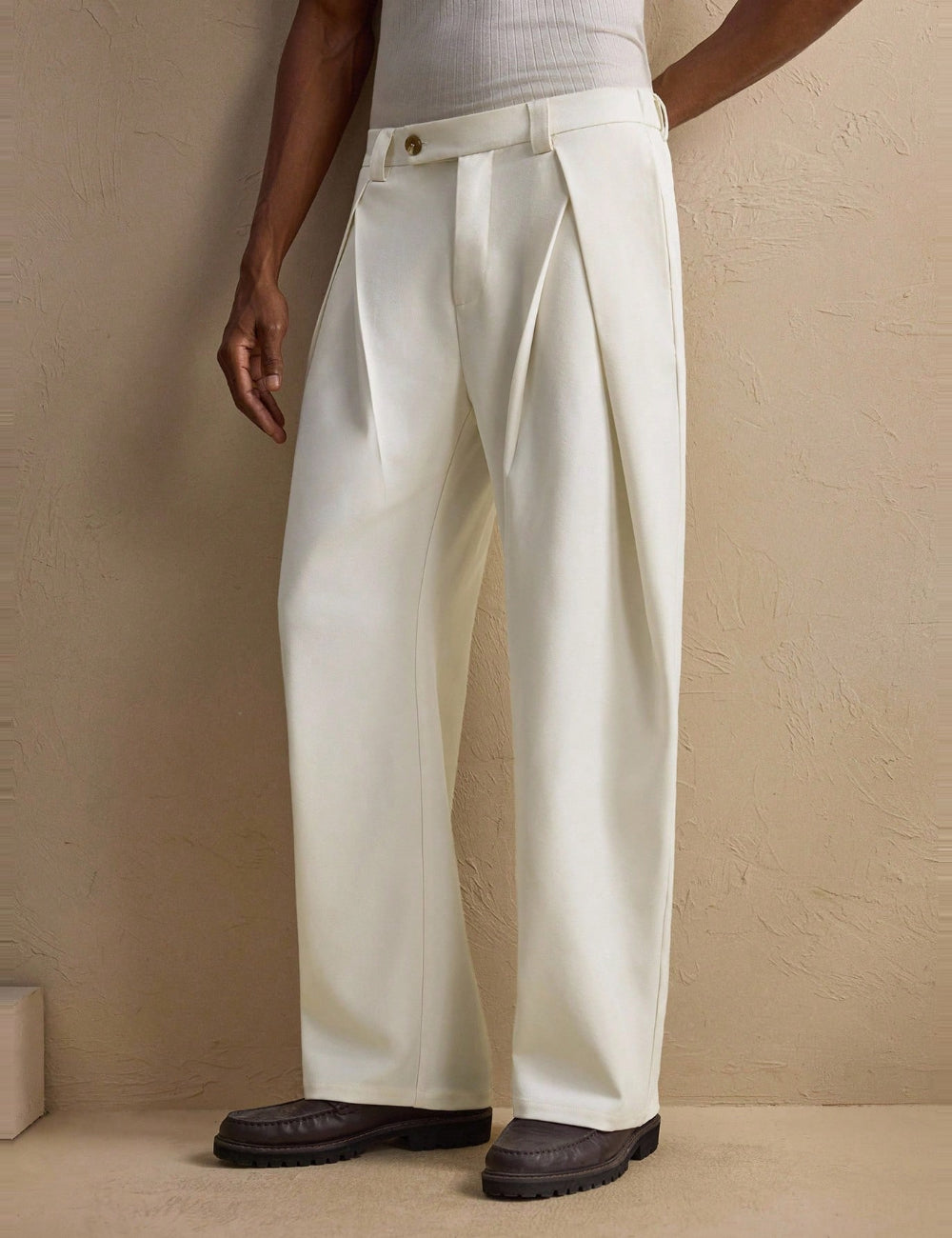 Pantaloni Shein, crem