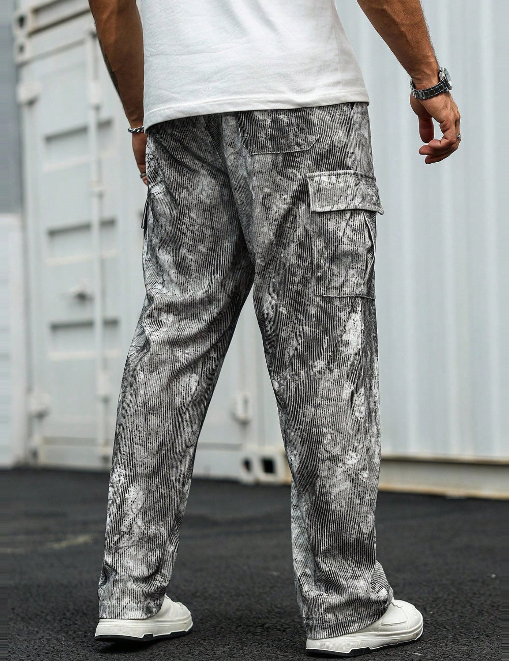 Pantaloni Shein MANFINITY, gri