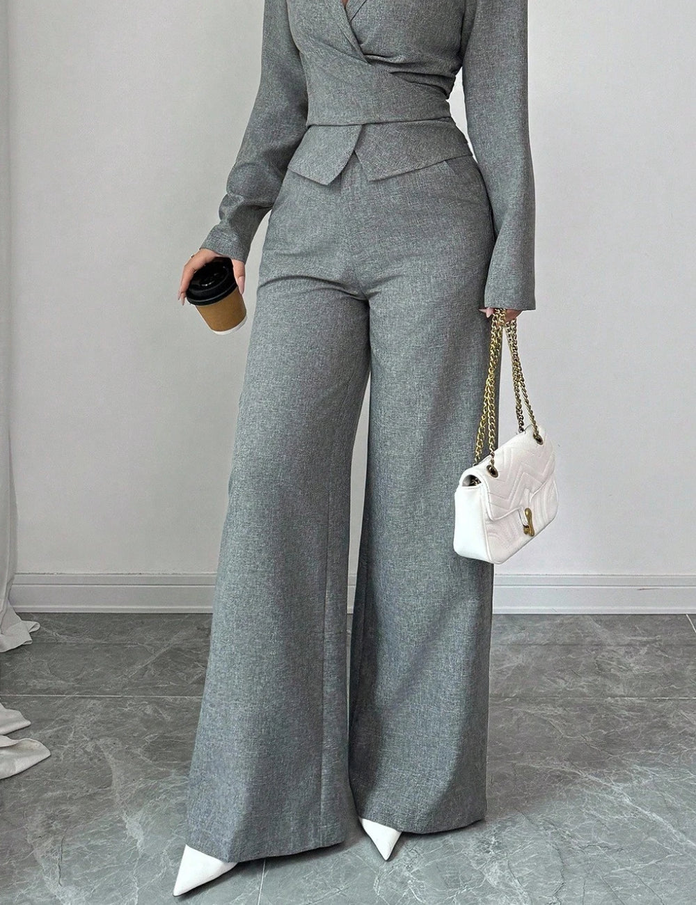 Pantaloni Shein, gri