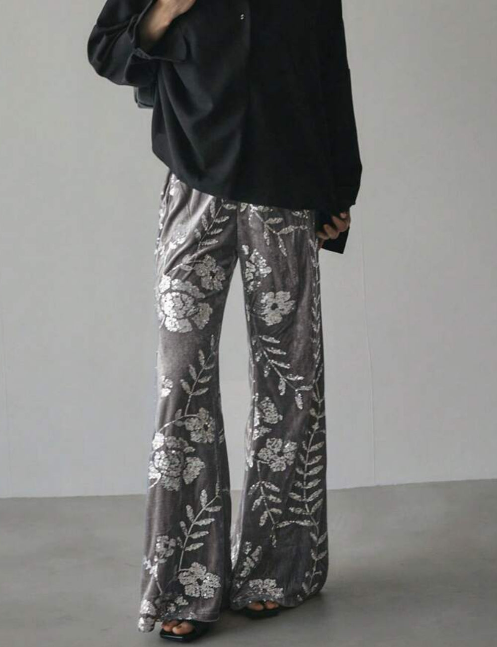 Pantaloni Shein FRIFUL, gri