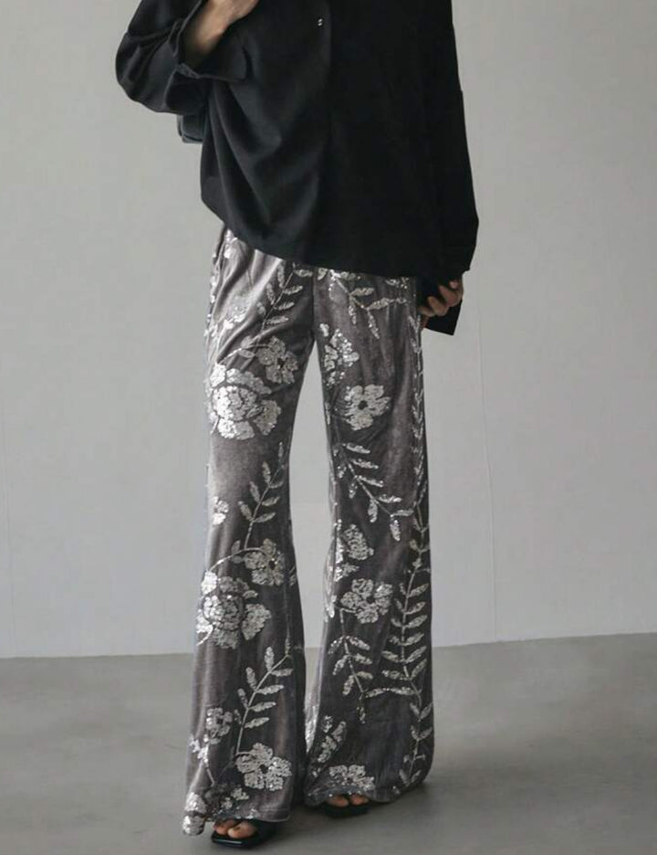 Pantaloni Shein FRIFUL, gri
