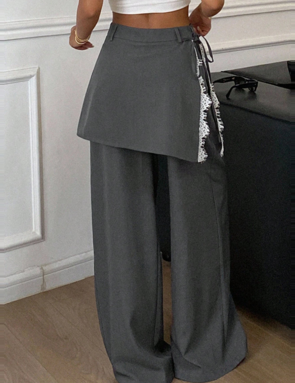 Pantaloni Shein DAZY, gri