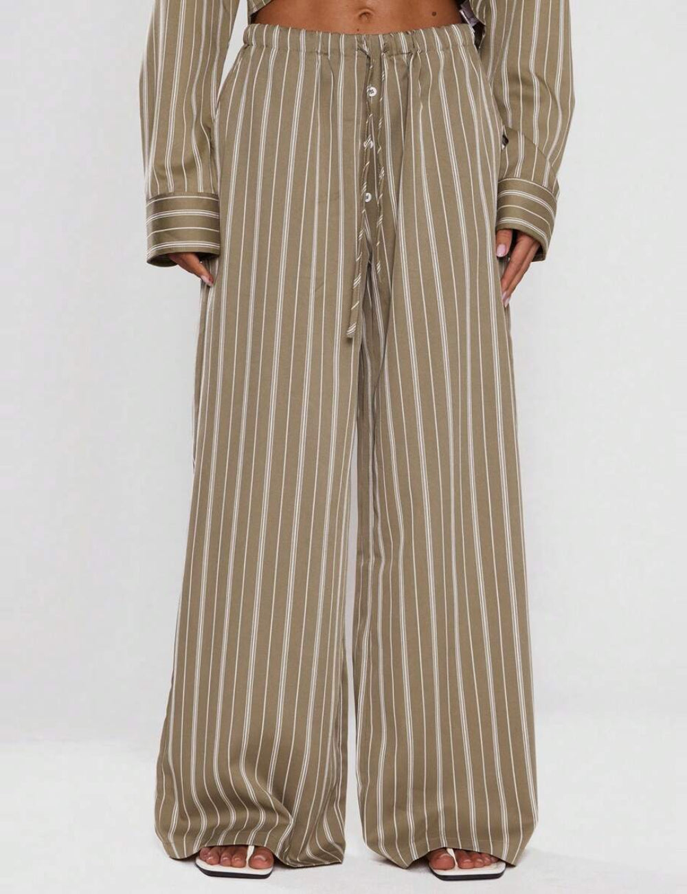 Shein MUSERA nadrág, khaki