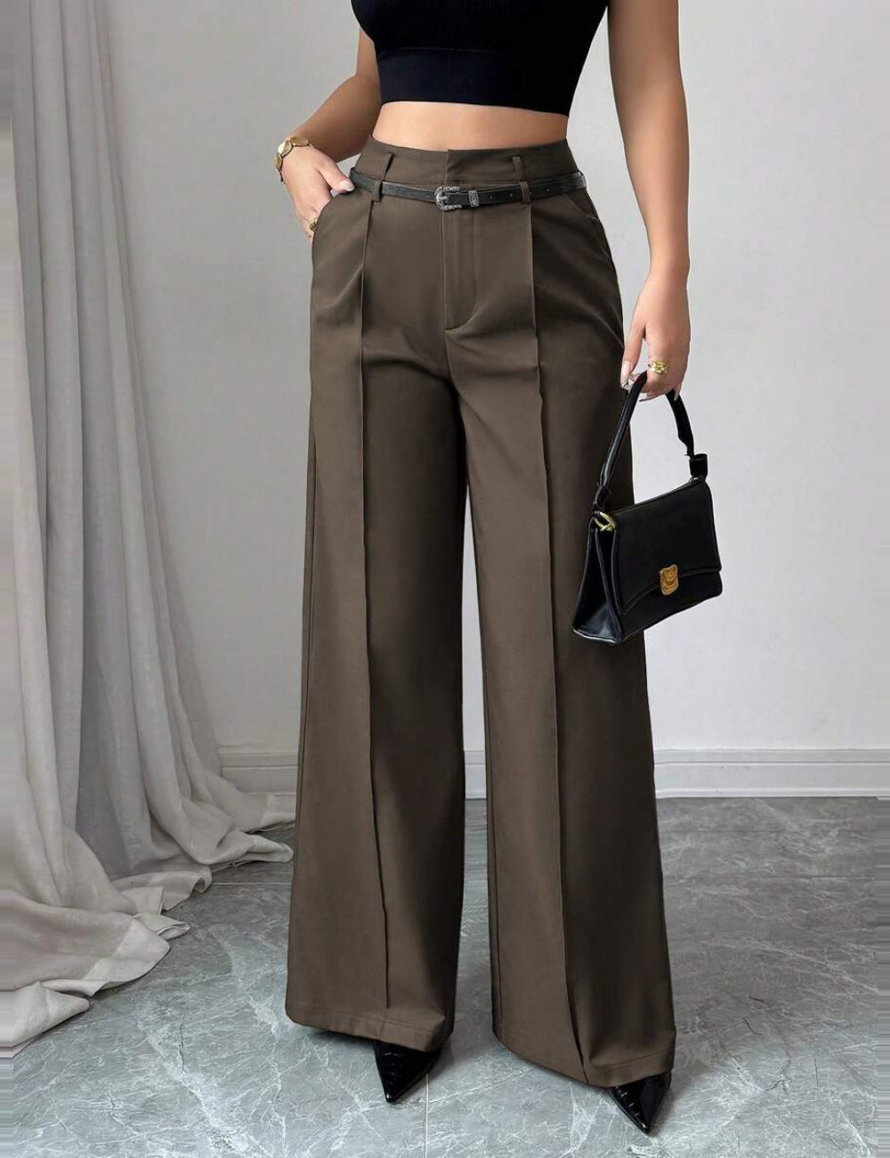 Pantaloni Shein, maro