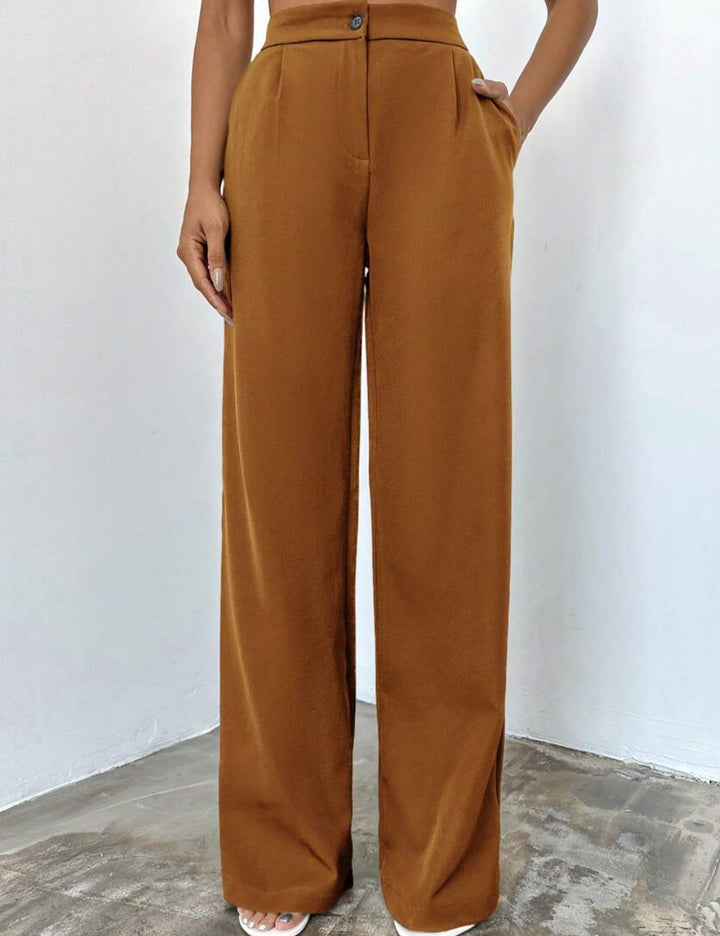 Pantaloni SHEIN, maro