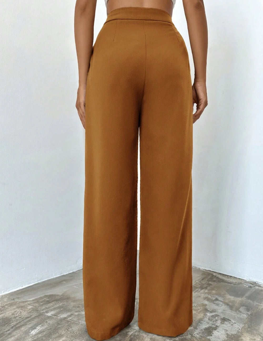 Pantaloni SHEIN, maro