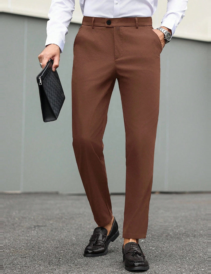 Pantaloni SHEIN, maro
