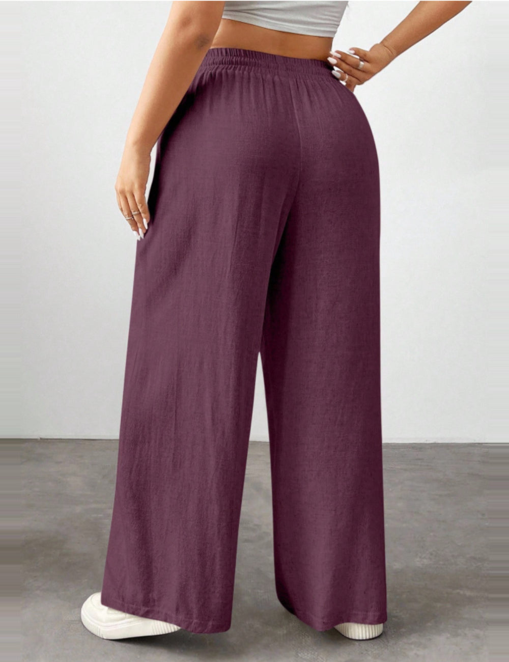 Shein Curve+ nadrág, lila