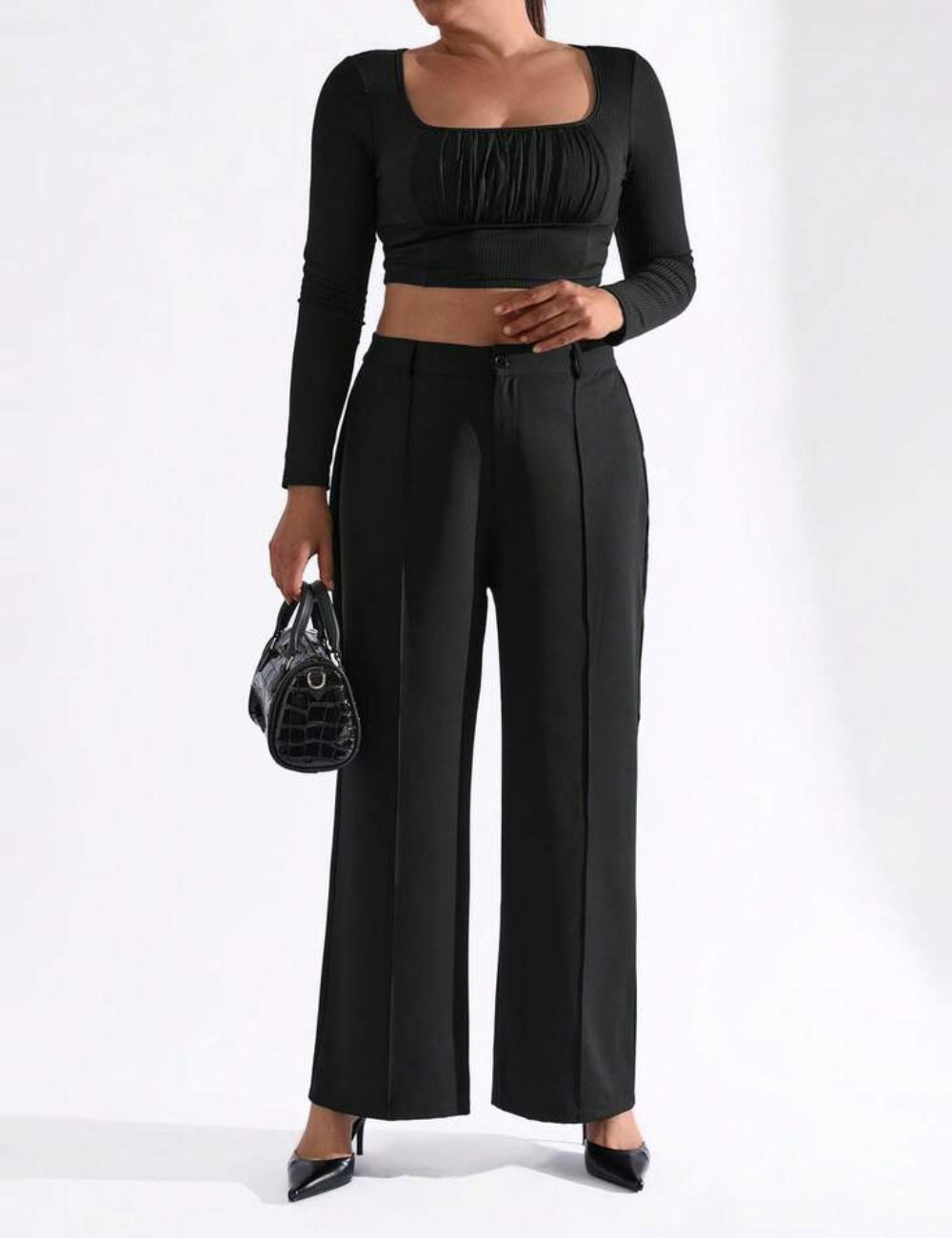 Pantaloni Shein, negru
