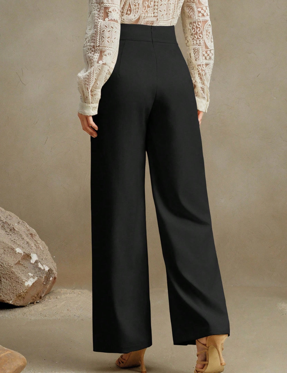 Pantaloni Shein Anewsta, negru