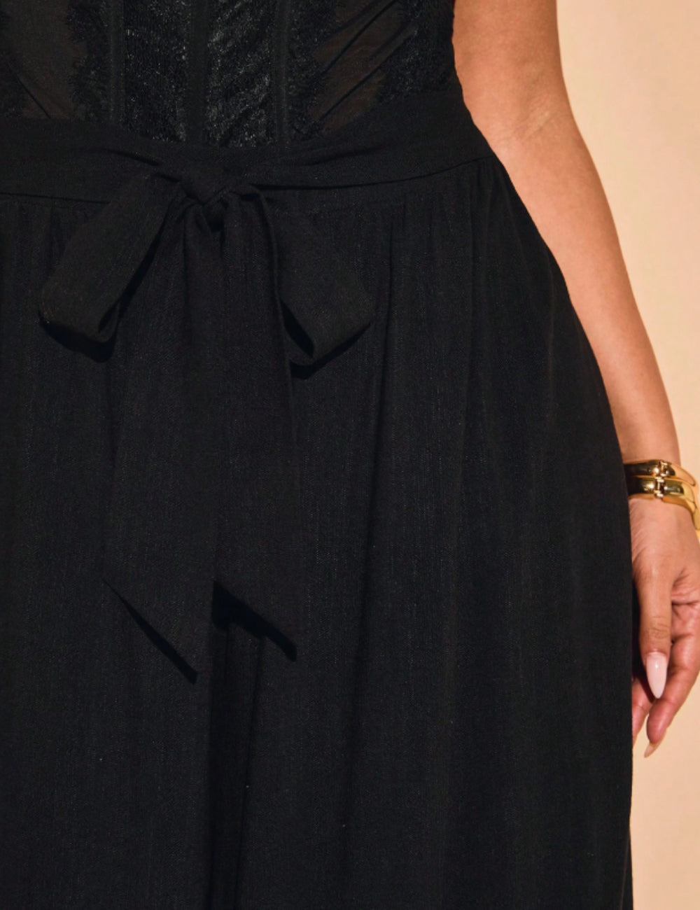 Shein Curve+ nadrág, fekete