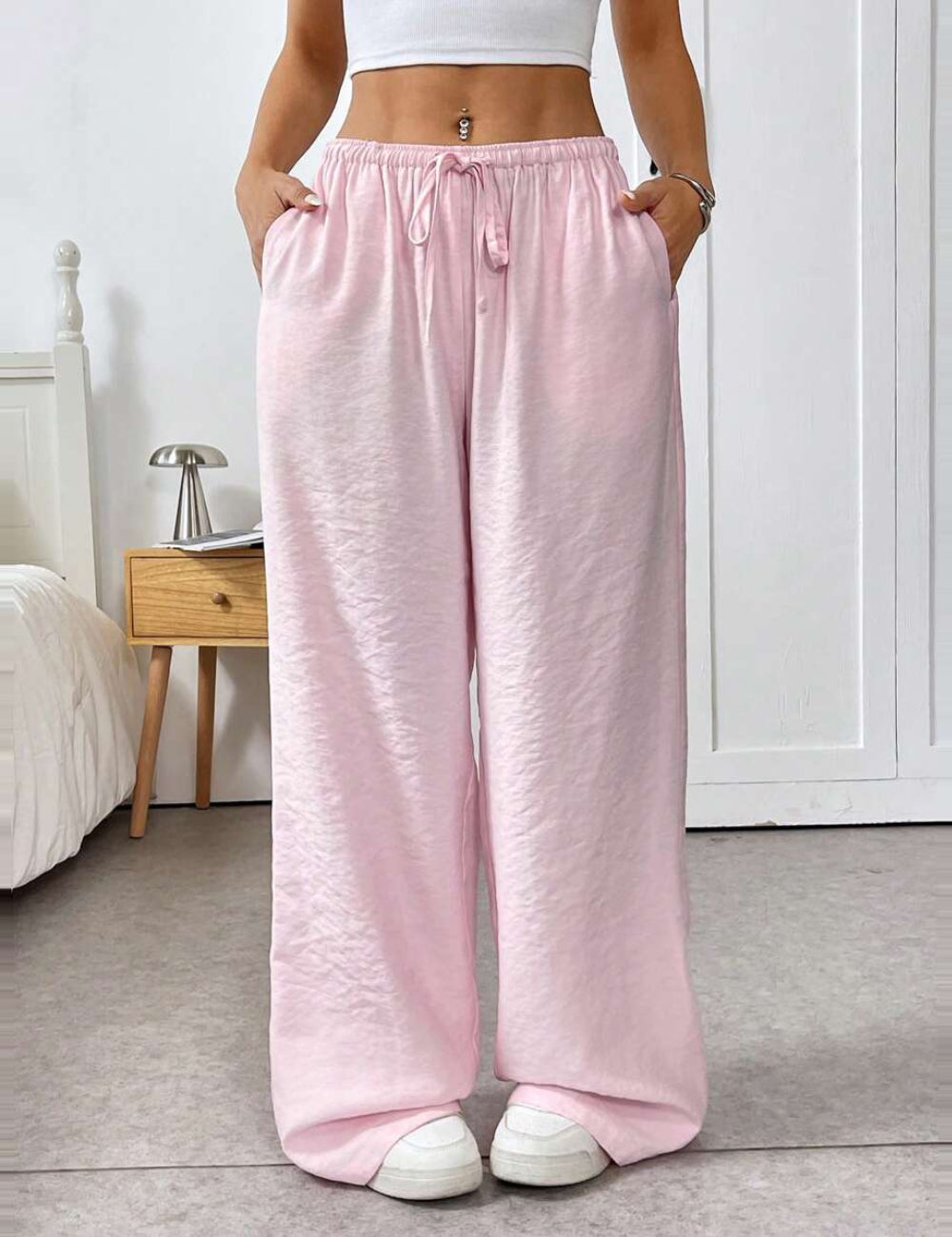 Shein Curve+ nadrág, rózsaszín
