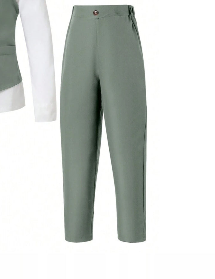 Pantaloni Shein, verde