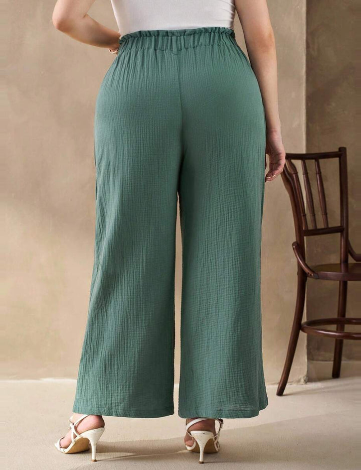 Shein Curve+ nadrág, zöld