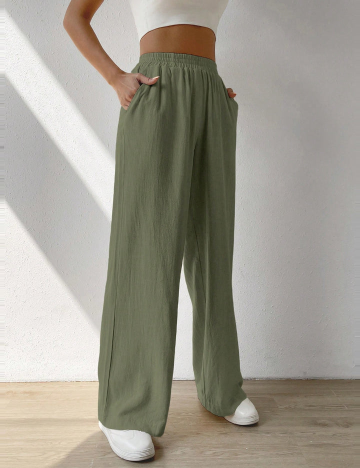 Pantaloni Shein Curve+, verde
