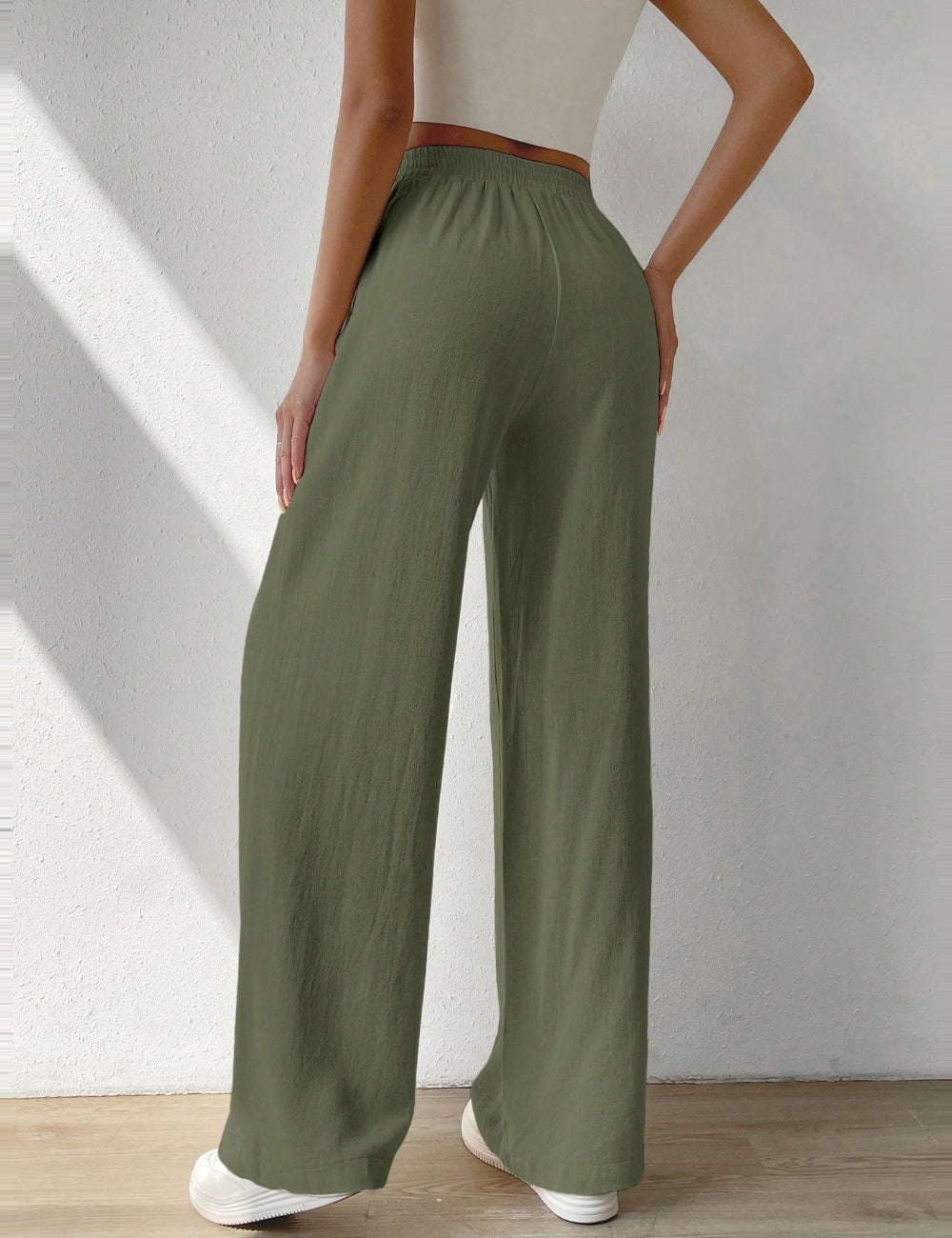 Pantaloni Shein Curve+, verde