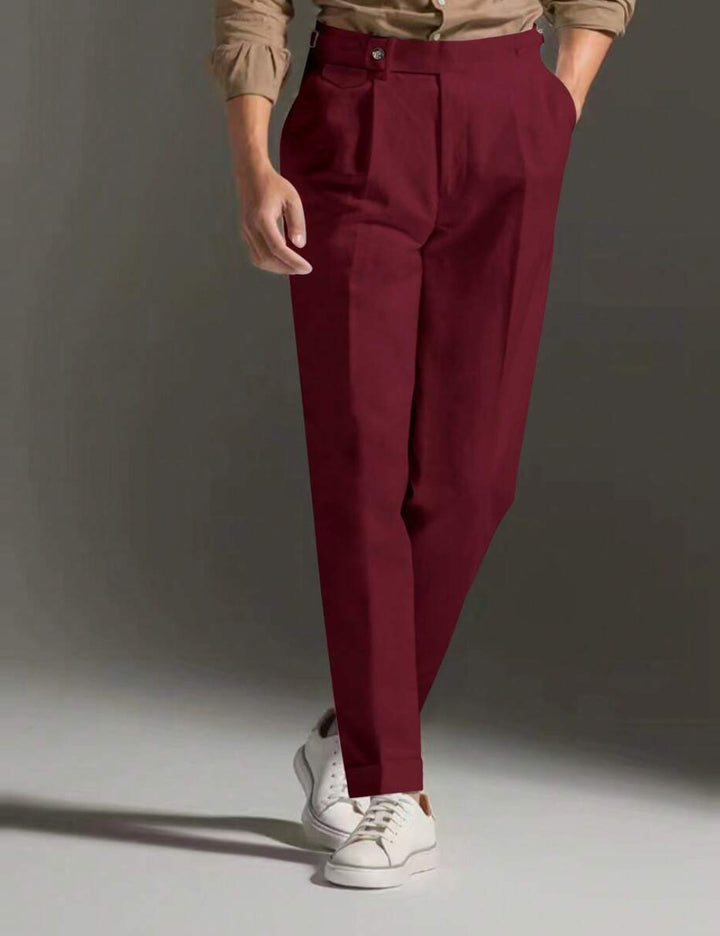 Pantaloni Shein MANFINITY, vișiniu