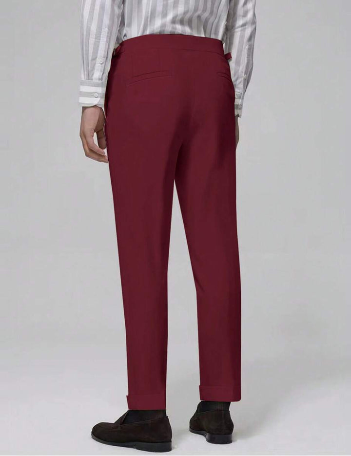 Pantaloni Shein MANFINITY, vișiniu