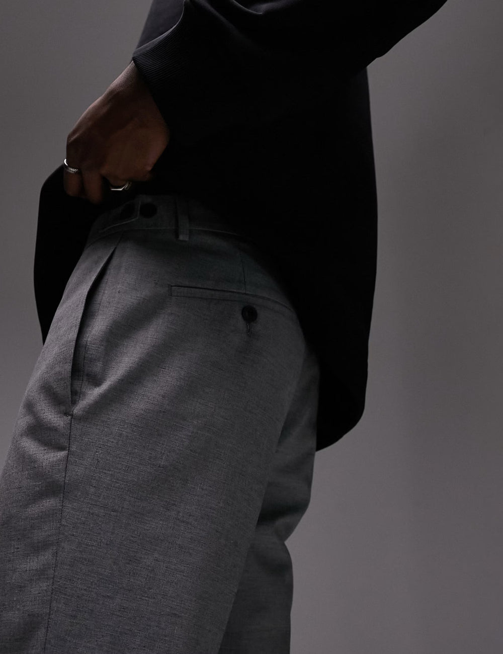 Pantaloni Topman, gri